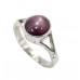 Women's Ring 925 Sterling Silver Natural red star ruby gem stone A 70